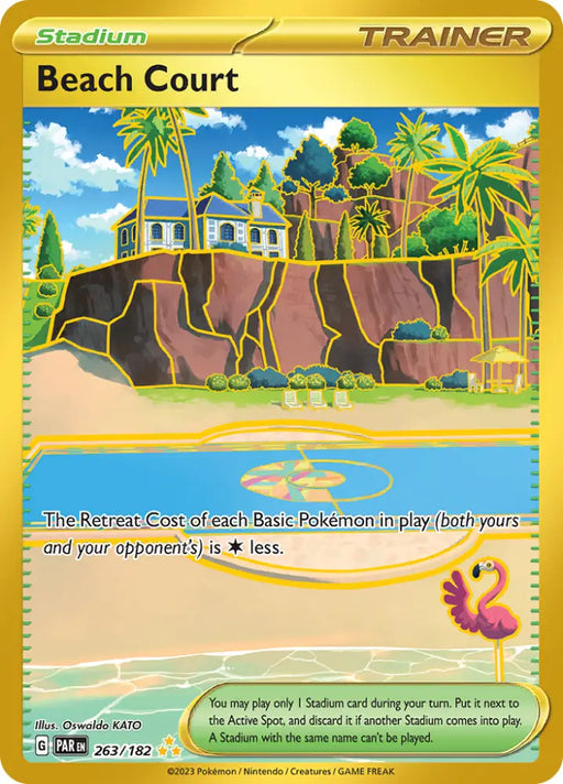 Beach Court (263/182) [Scarlet & Violet: Paradox Rift] - Pokemon Single