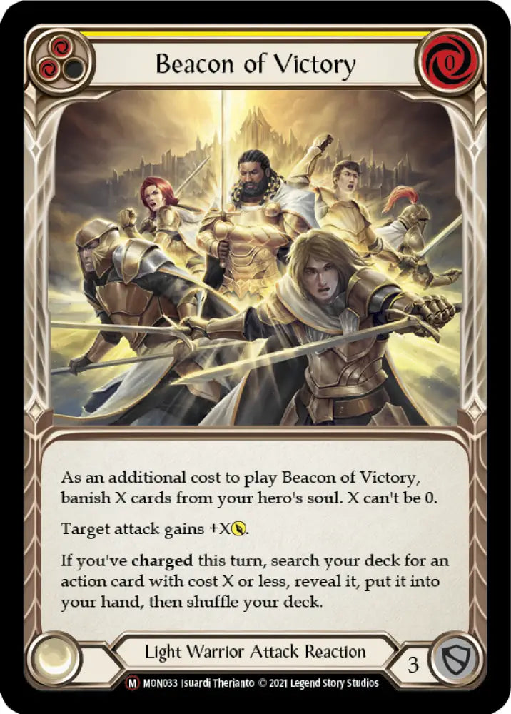 Beacon of Victory [Monarch Unlimited] Unlimited Rainbow Foil - Flesh And Blood Single