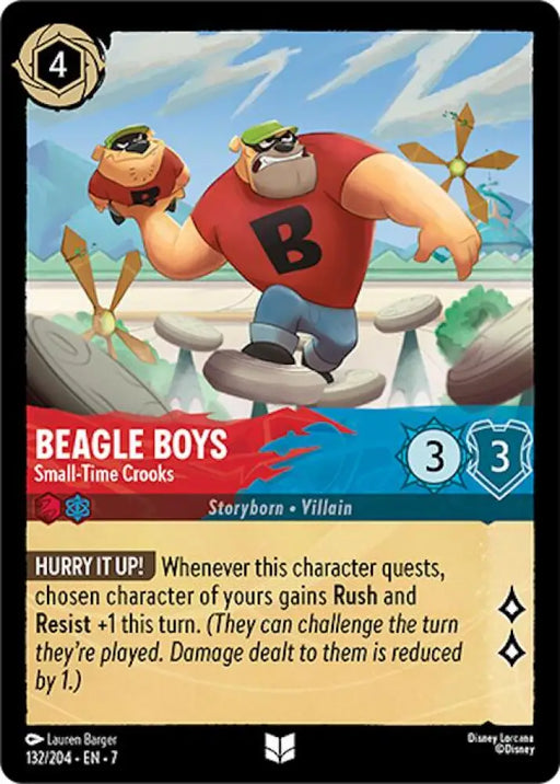 Beagle Boys - Small-Time Crooks (132/204) [Archazia’s Island] - Lorcana Single