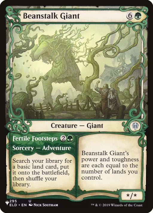 Beanstalk Giant // Fertile Footsteps (Showcase) [The List] - MTG Single