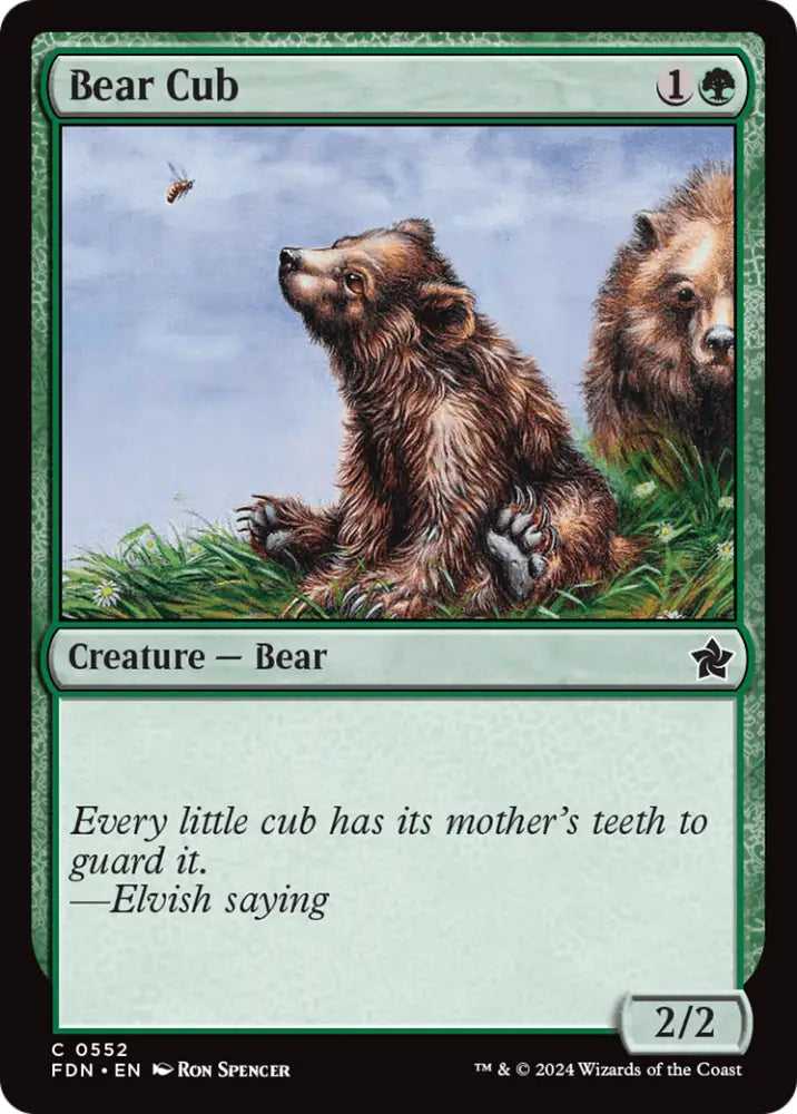 Bear Cub [Foundations] - MTG Single