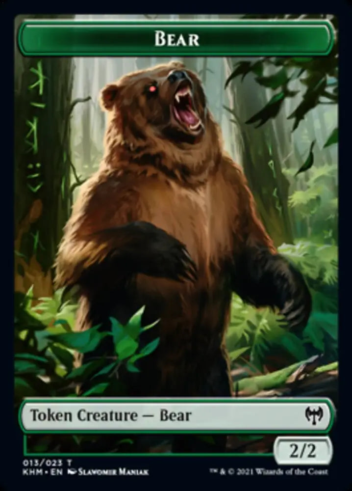 Bear Token [Kaldheim Tokens] - MTG Single