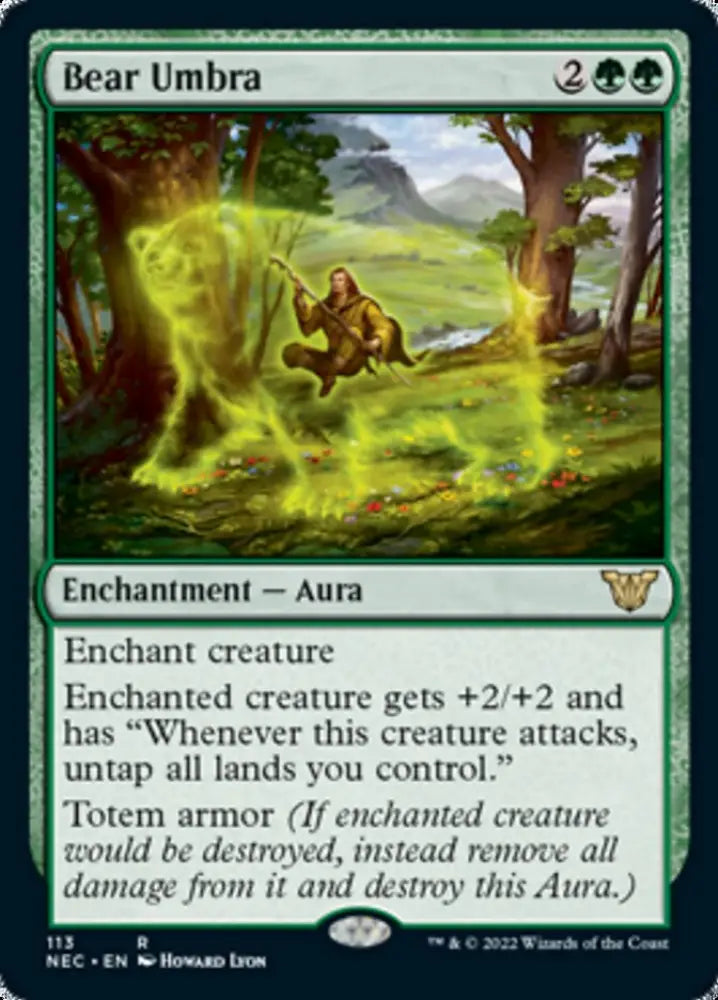Bear Umbra [Kamigawa: Neon Dynasty Commander] - MTG Single