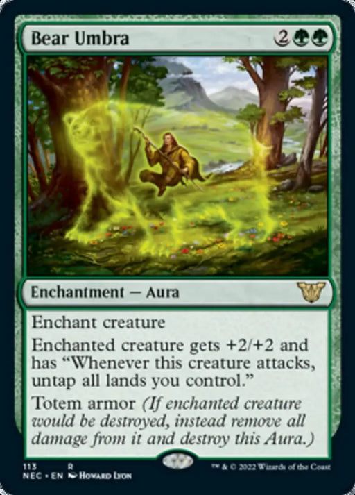 Bear Umbra [Kamigawa: Neon Dynasty Commander] - MTG Single