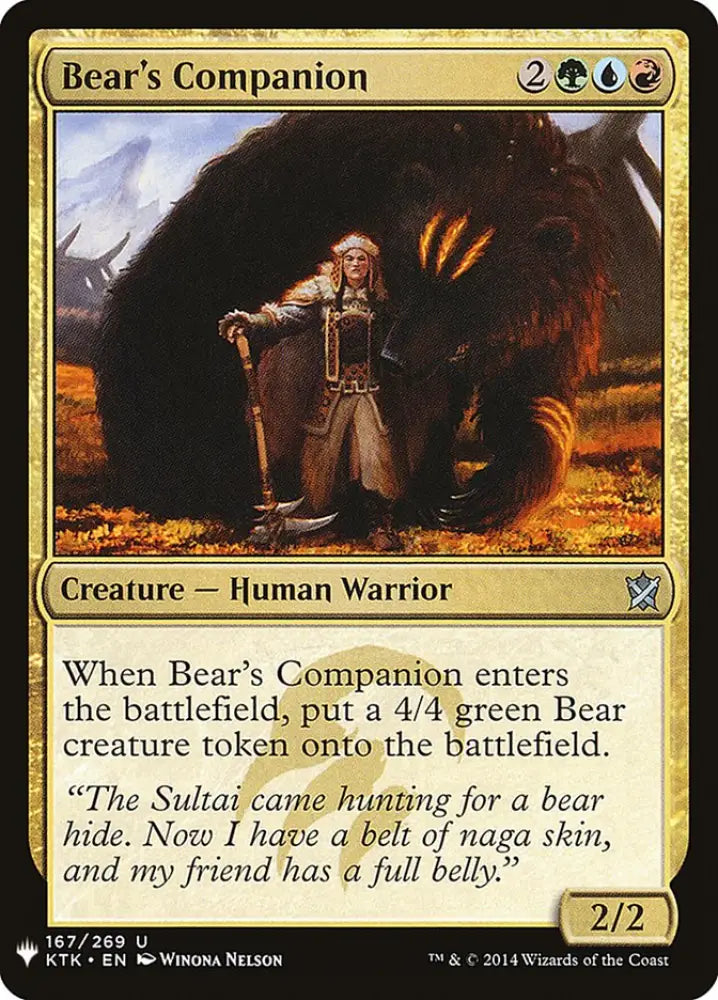 Bear’s Companion [Mystery Booster] - MTG Single