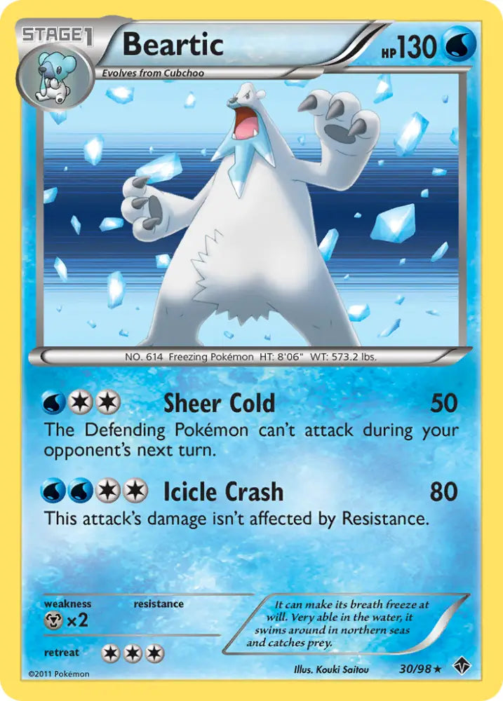 Beartic (30/98) [Black & White: Emerging Powers] - Pokemon Single
