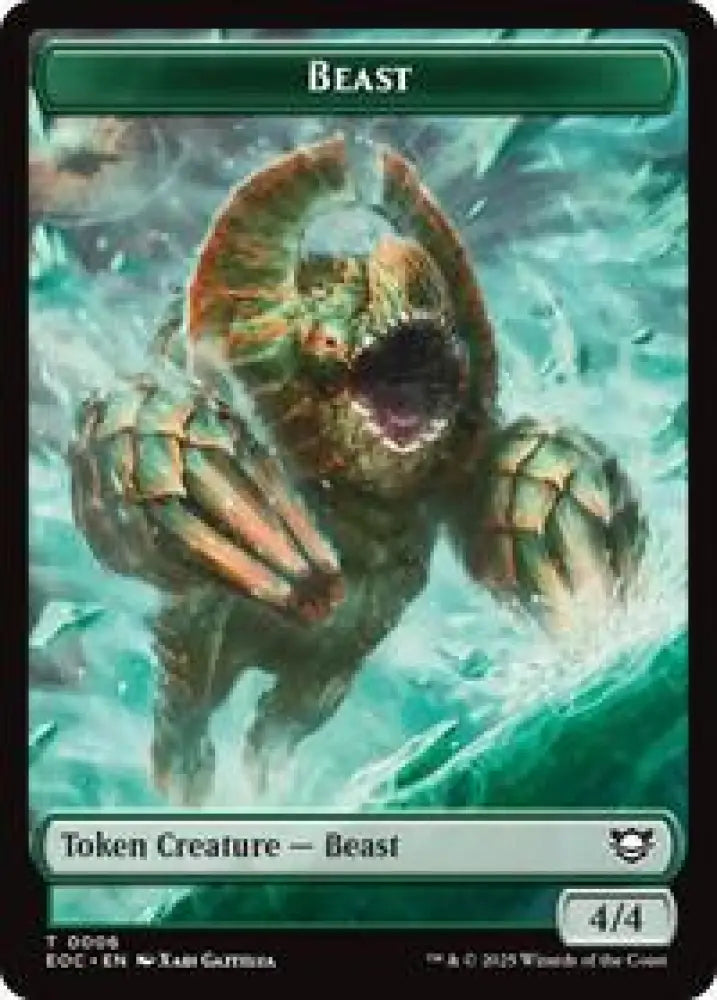 Beast (0006) // Elemental (0008) Double-Sided Token (6 // 8) [Edge of Eternities Commander]