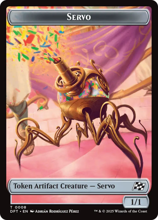 Beast (0010) // Servo Double-Sided Token [Aetherdrift Tokens] - MTG Single