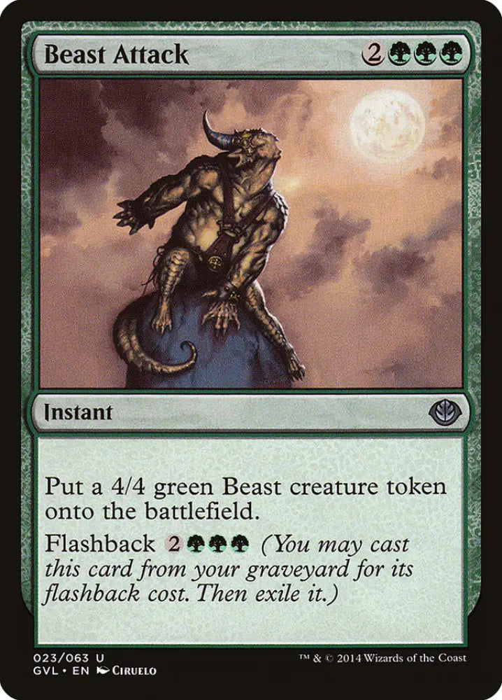 Beast Attack (Garruk vs. Liliana) [Duel Decks Anthology] - MTG Single
