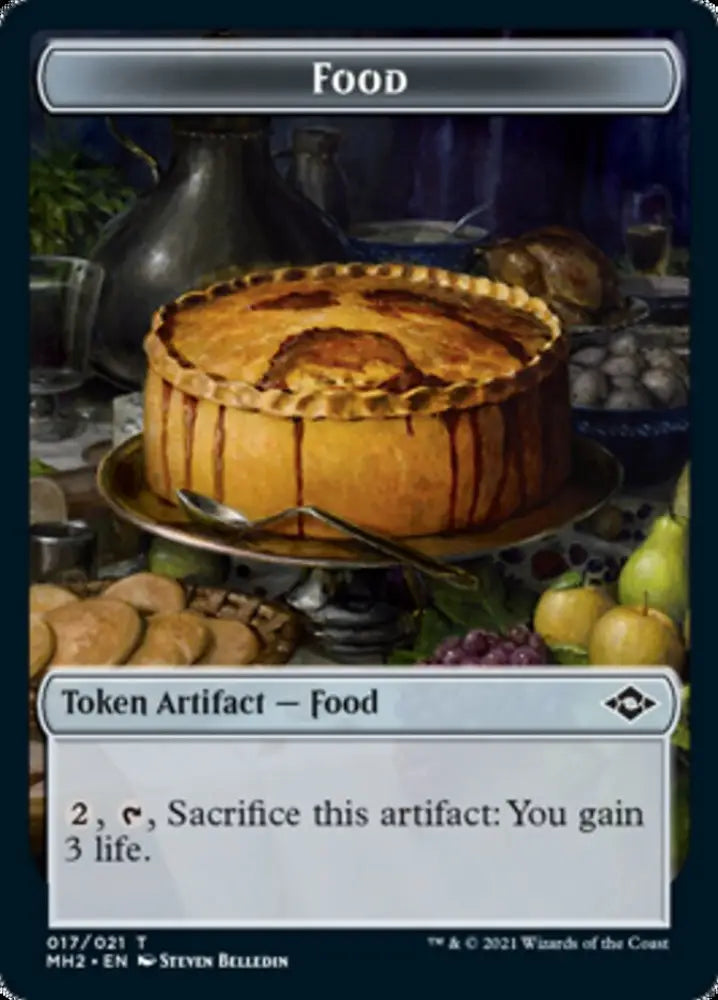 Beast // Food (17) Double-Sided Token [Modern Horizons 2 Tokens] - MTG Single