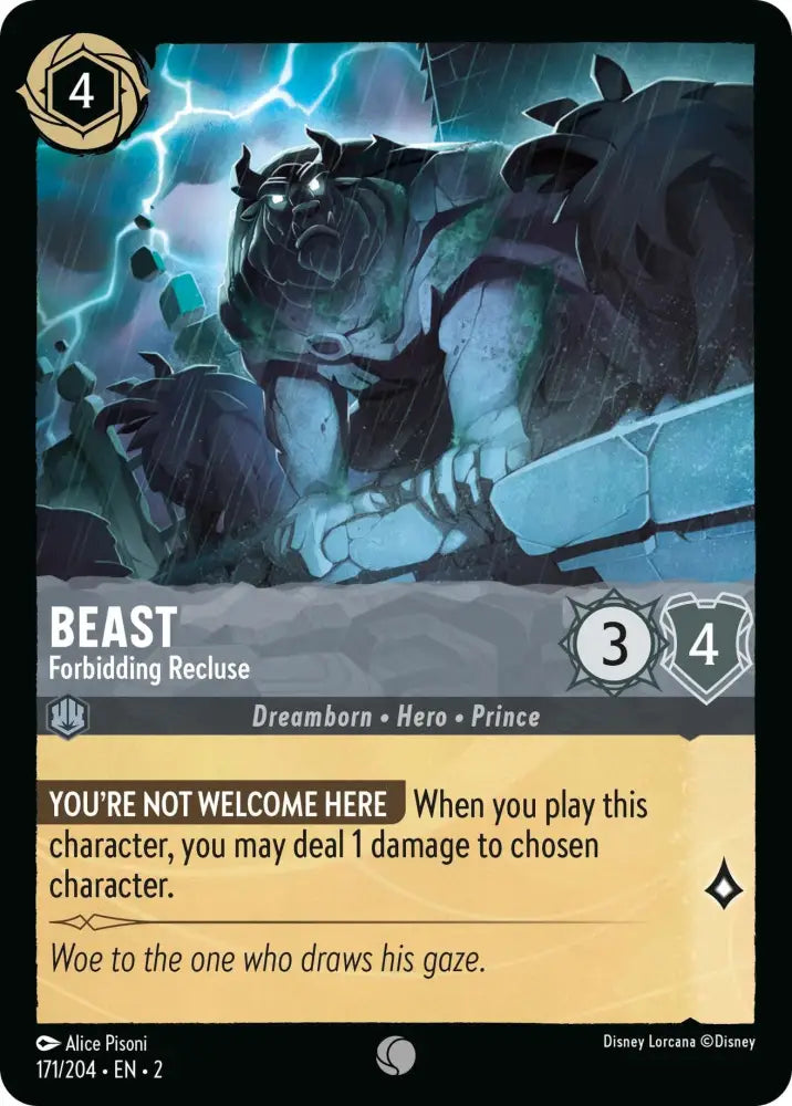 Beast - Forbidding Recluse (171/204) [Rise of the Floodborn] - Lorcana Single