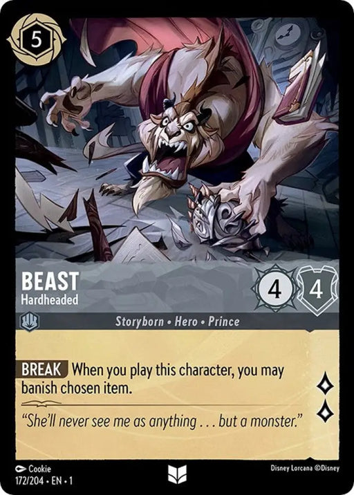 Beast - Hardheaded (172/204) [The First Chapter] - Lorcana Single
