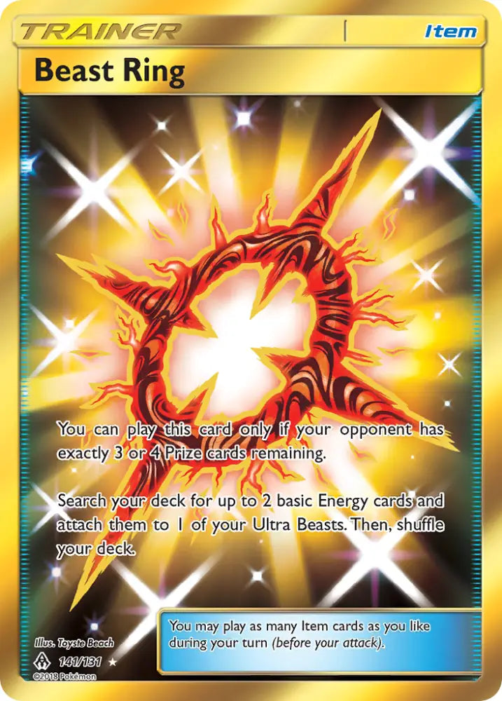 Beast Ring (141/131) [Sun & Moon: Forbidden Light] - Pokemon Single