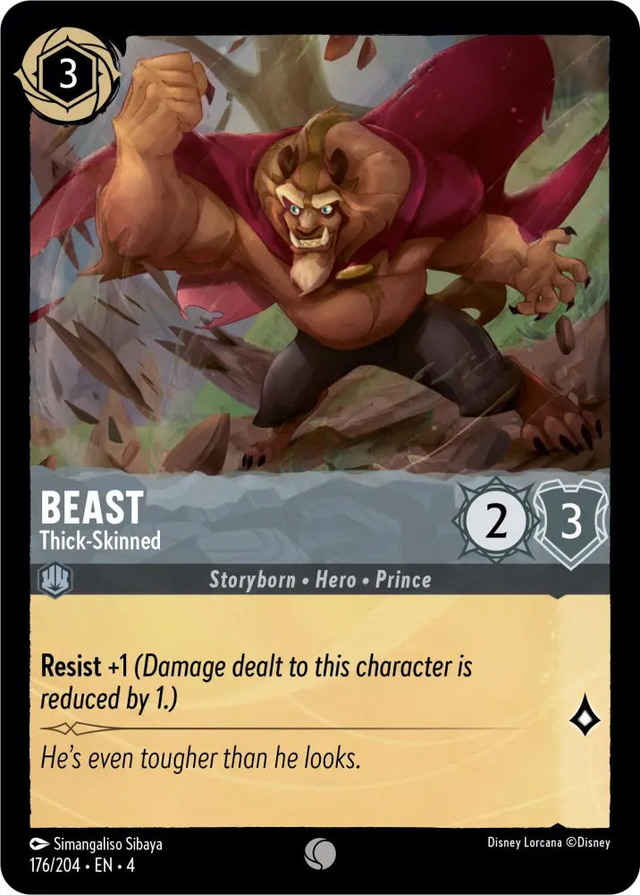Beast - Thick-Skinned (176/204) [Ursula’s Return] - Lorcana Single