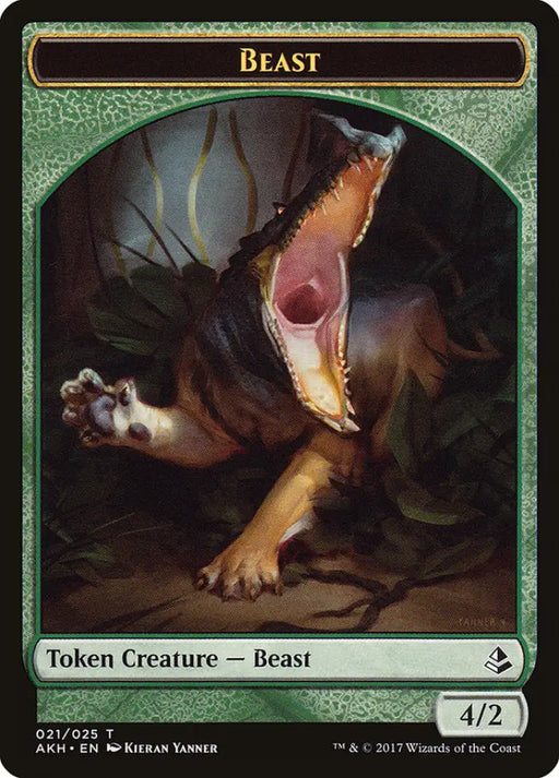 Beast Token [Amonkhet Tokens] - MTG Single