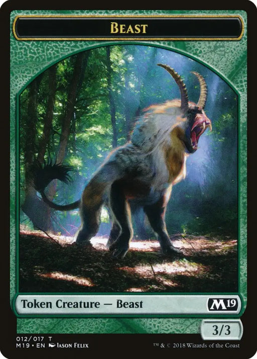 Beast Token [Core Set 2019 Tokens] - MTG Single