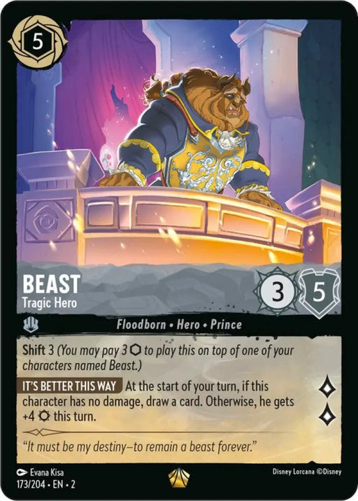 Beast - Tragic Hero (173/204) [Rise of the Floodborn] - Lorcana Single