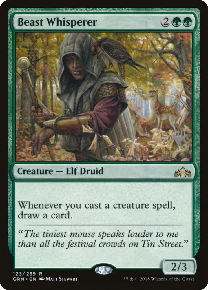 Beast Whisperer (Promo Pack) [Guilds of Ravnica Promos] - MTG Single
