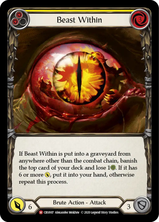 Beast Within [Crucible of War 1st Edition] 1st Edition Normal - Flesh And Blood Single
