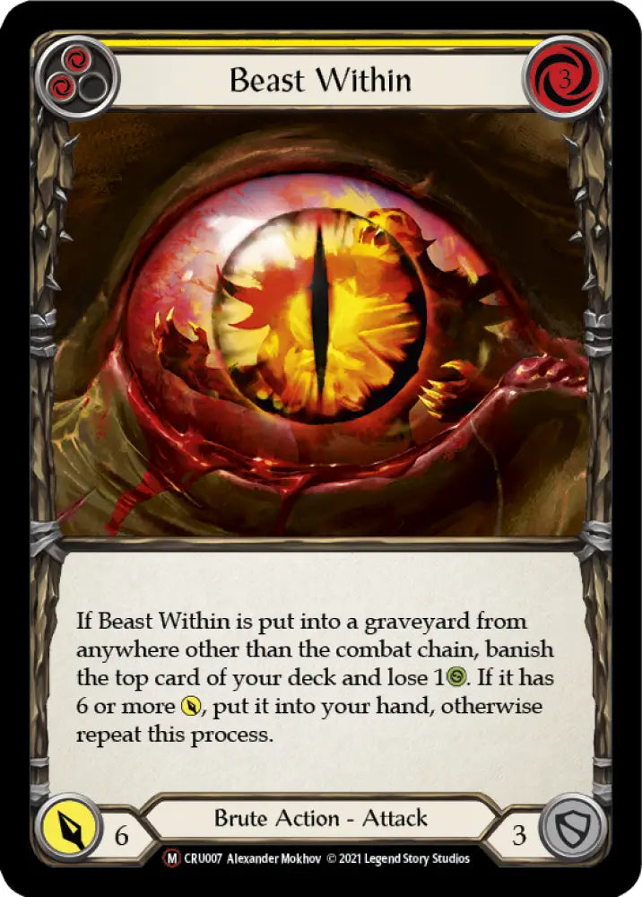 Beast Within [Crucible of War Unlimited] Unlimited Rainbow Foil - Flesh And Blood Single