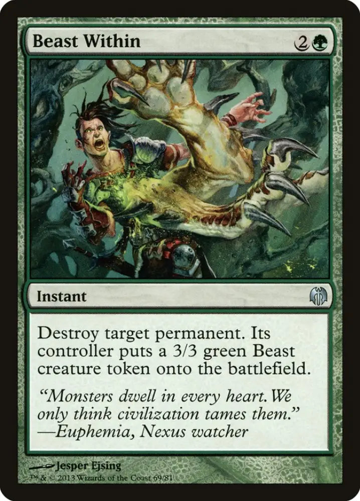 Beast Within [Duel Decks: Heroes vs. Monsters] - MTG Single