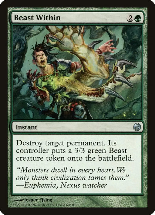 Beast Within [Duel Decks: Heroes vs. Monsters] - MTG Single
