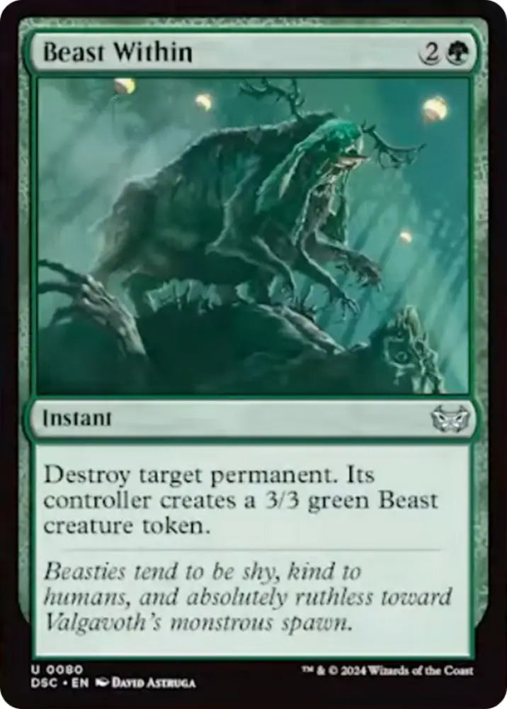 Beast Within [Duskmourn: House of Horror Commander] - MTG Single