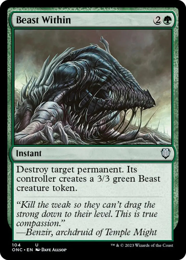 Beast Within [Phyrexia: All Will Be One Commander] - MTG Single