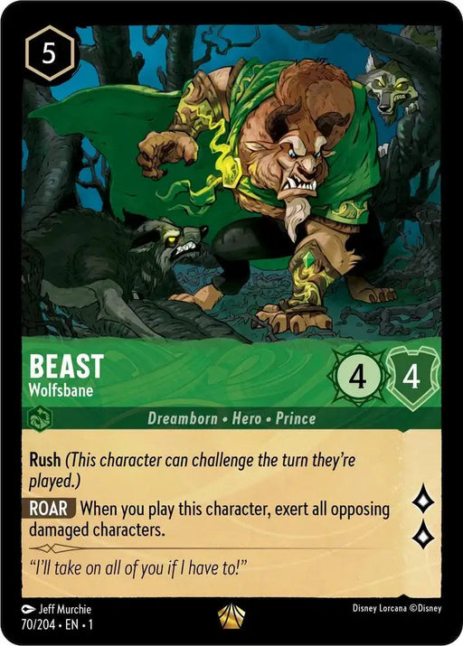 Beast - Wolfsbane (70/204) [The First Chapter] - Lorcana Single
