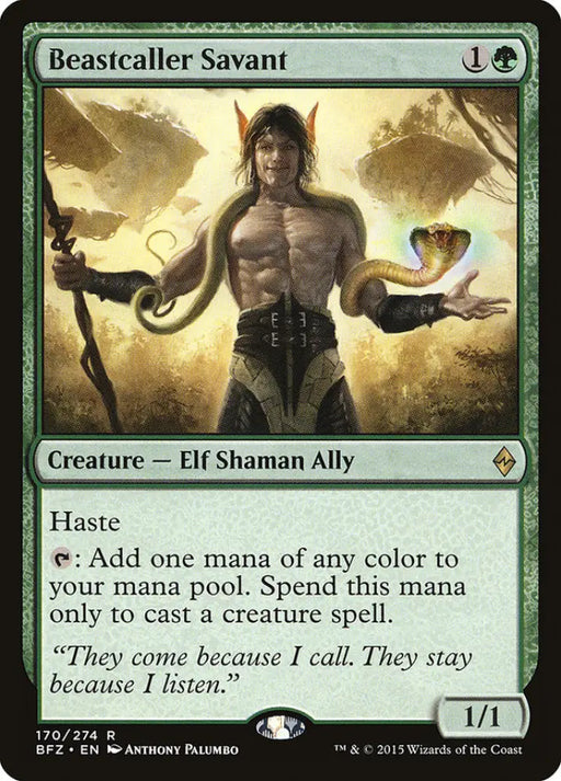 Beastcaller Savant [Battle for Zendikar] - MTG Single