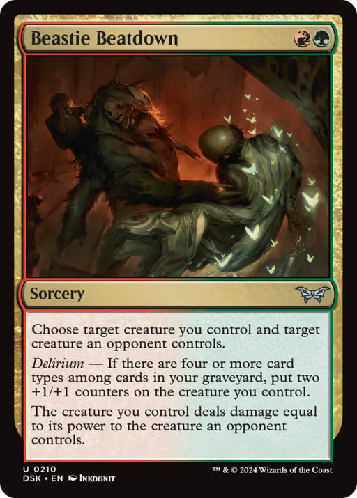 Beastie Beatdown [Duskmourn: House of Horror] - MTG Single