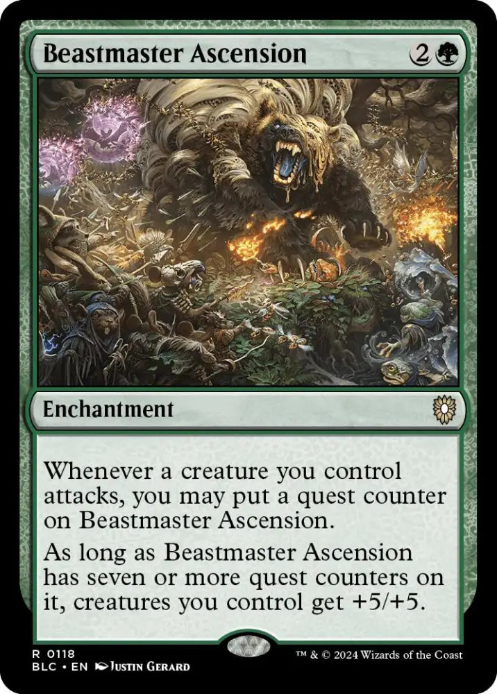 Beastmaster Ascension [Bloomburrow Commander] - MTG Single