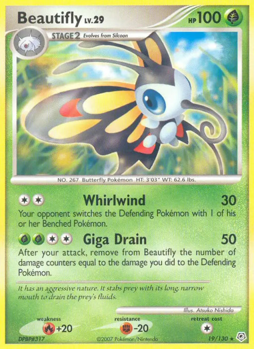 Beautifly (19/130) [Diamond & Pearl: Base Set] - Pokemon Single