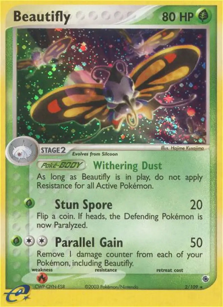 Beautifly (2/109) [EX: Ruby & Sapphire] - Pokemon Single