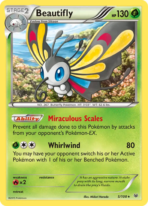 Beautifly (5/108) [XY: Roaring Skies] - Pokemon Single
