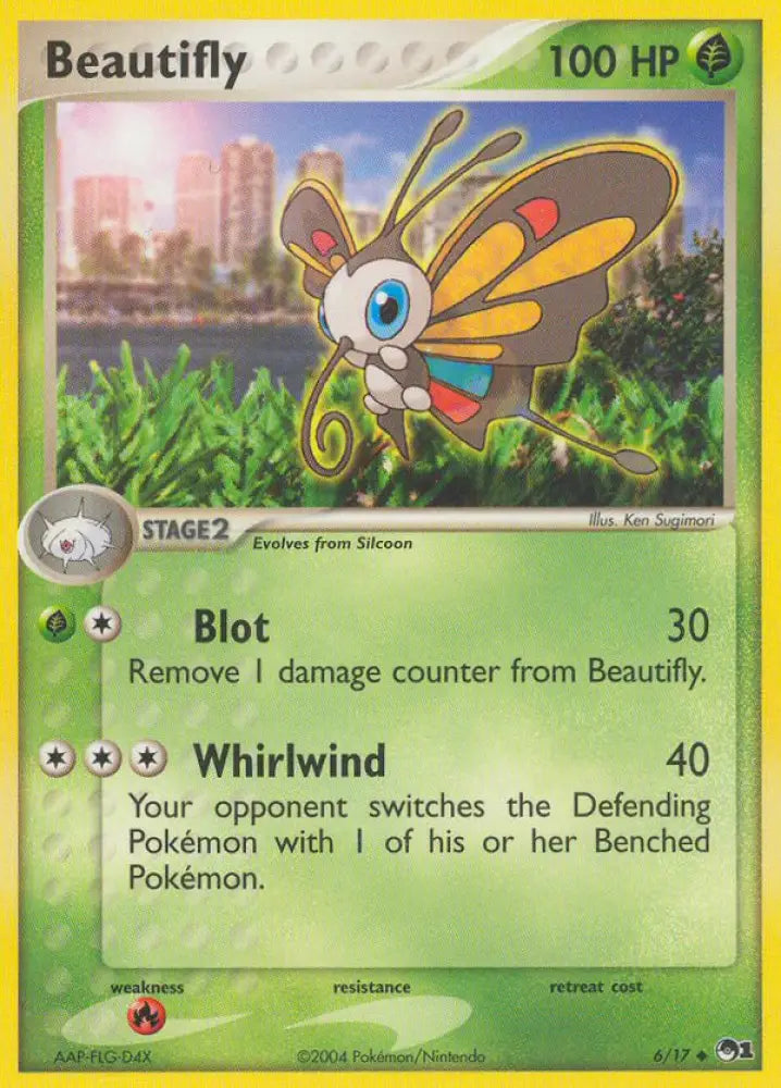 Beautifly (6/17) [POP Series 1] - Pokemon Single