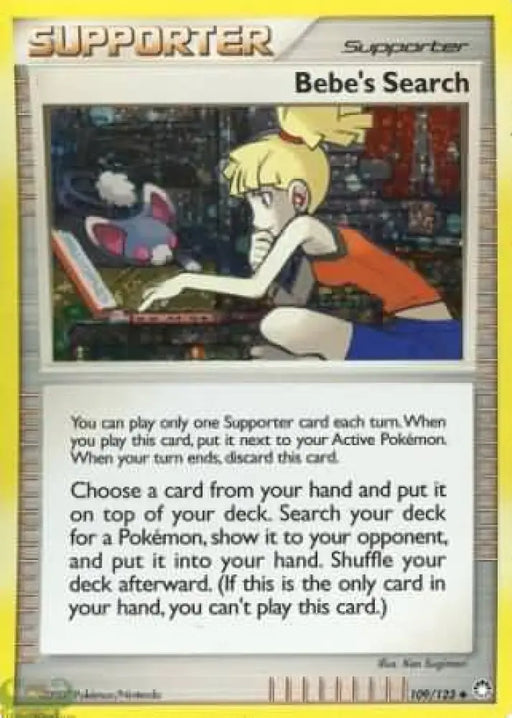 Bebes Search (109/123) (Cosmos Holofoil) [Diamond & Pearl: Mysterious Treasures] - Pokemon Single