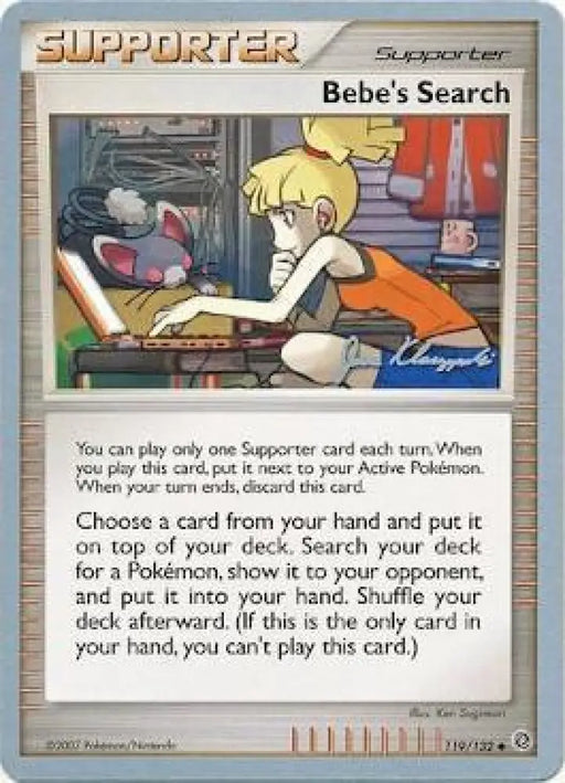 Bebe’s Search (119/132) (Psychic Lock - Jason Klaczynski) [World Championships 2008] - Pokemon Single