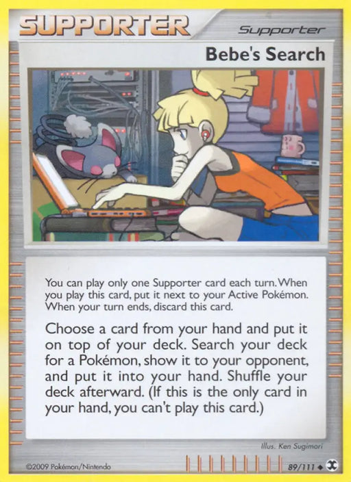 Bebe’s Search (89/111) [Platinum: Rising Rivals] - Pokemon Single