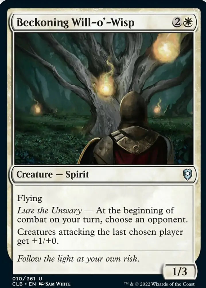 Beckoning Will-o’-Wisp [Commander Legends: Battle for Baldur’s Gate] - MTG Single