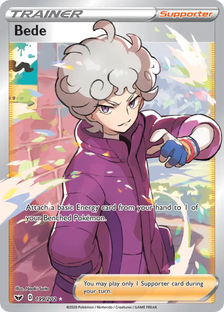Bede (199/202) [Sword & Shield: Base Set] - Pokemon Single