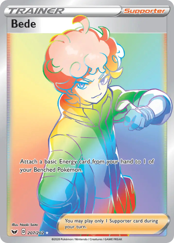 Bede (207/202) [Sword & Shield: Base Set] - Pokemon Single