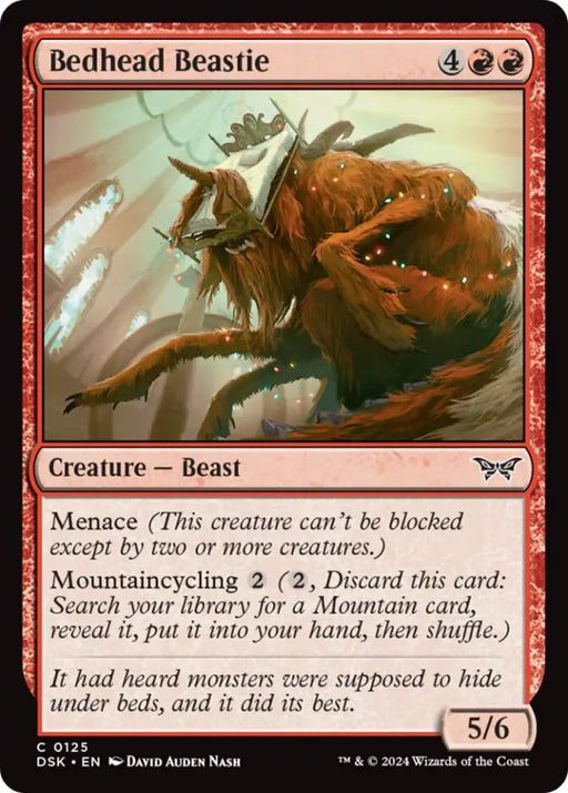 Bedhead Beastie [Duskmourn: House of Horror] - MTG Single