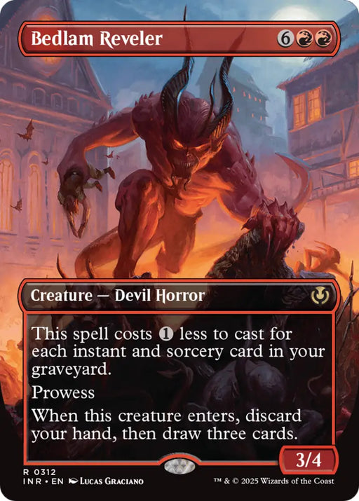 Bedlam Reveler (Borderless) [Innistrad Remastered] - MTG Single