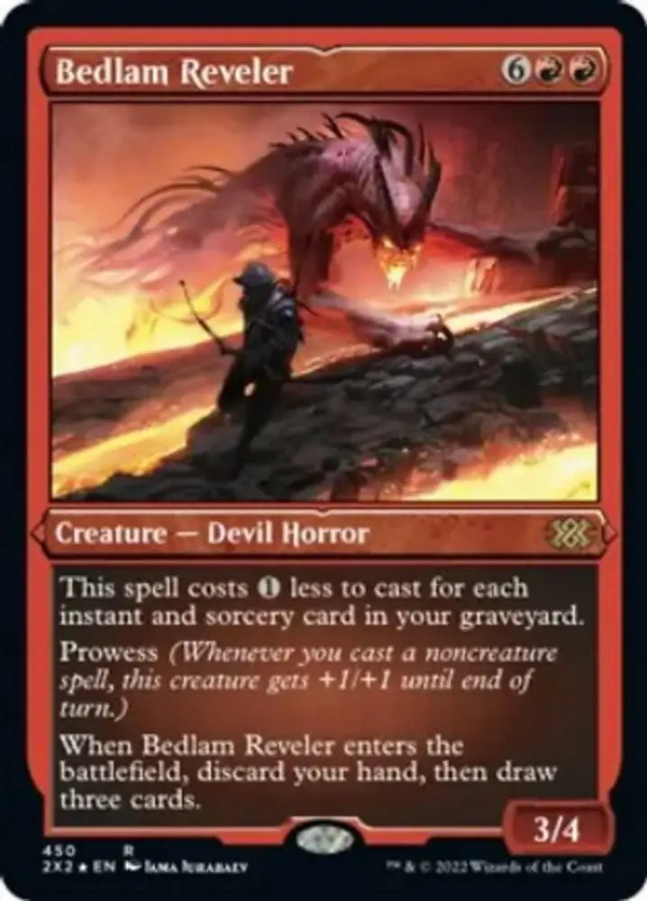 Bedlam Reveler (Foil Etched) [Double Masters 2022] - MTG Single
