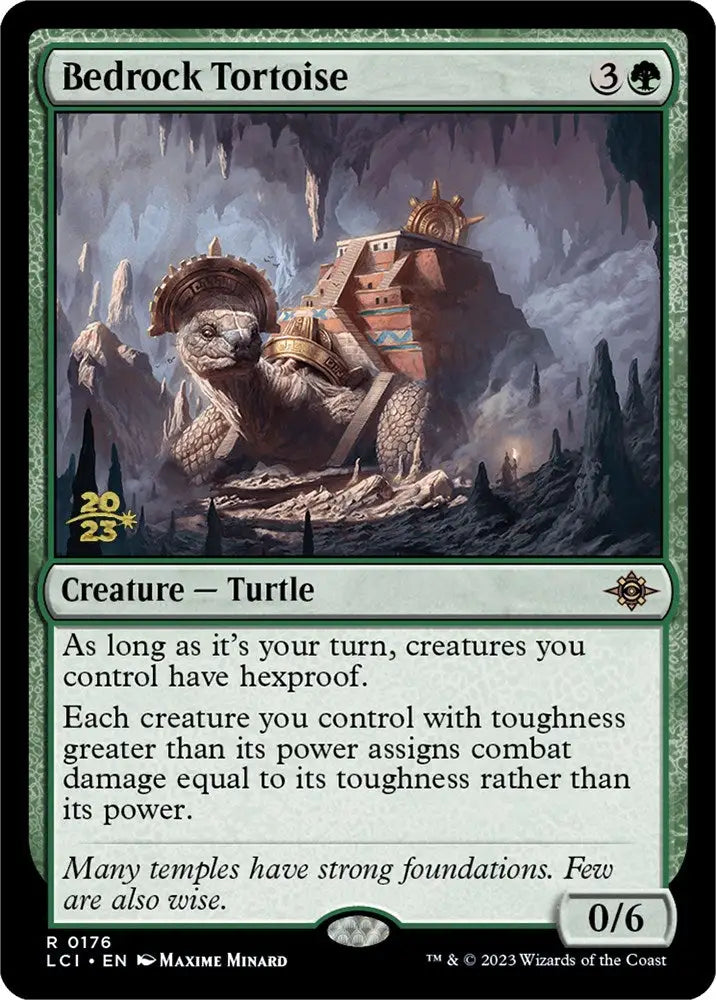 Bedrock Tortoise [The Lost Caverns of Ixalan Prerelease Cards] - MTG Single