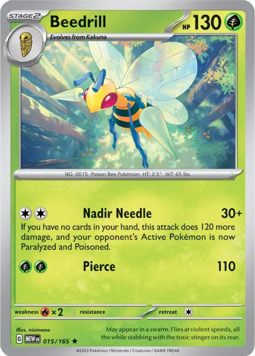 Beedrill (015/165) [Scarlet & Violet 151] - Pokemon Single