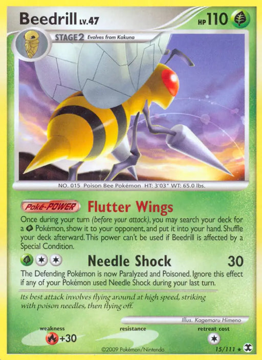 Beedrill (15/111) [Platinum: Rising Rivals] - Pokemon Single