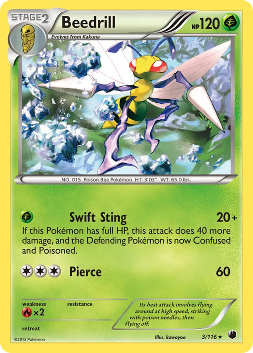 Beedrill (3/116) [Black & White: Plasma Freeze] - Pokemon Single