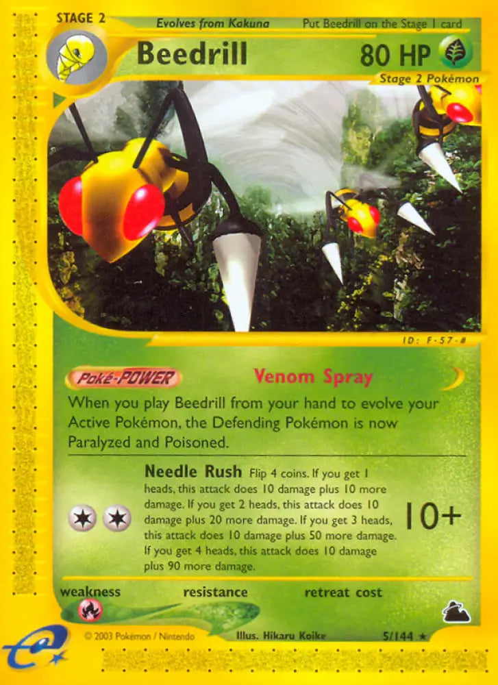 Beedrill (5/144) [Skyridge] - Pokemon Single